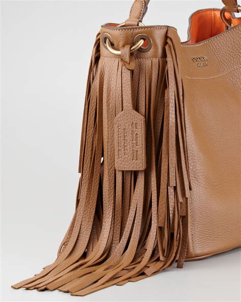 prada cervo fringe bag